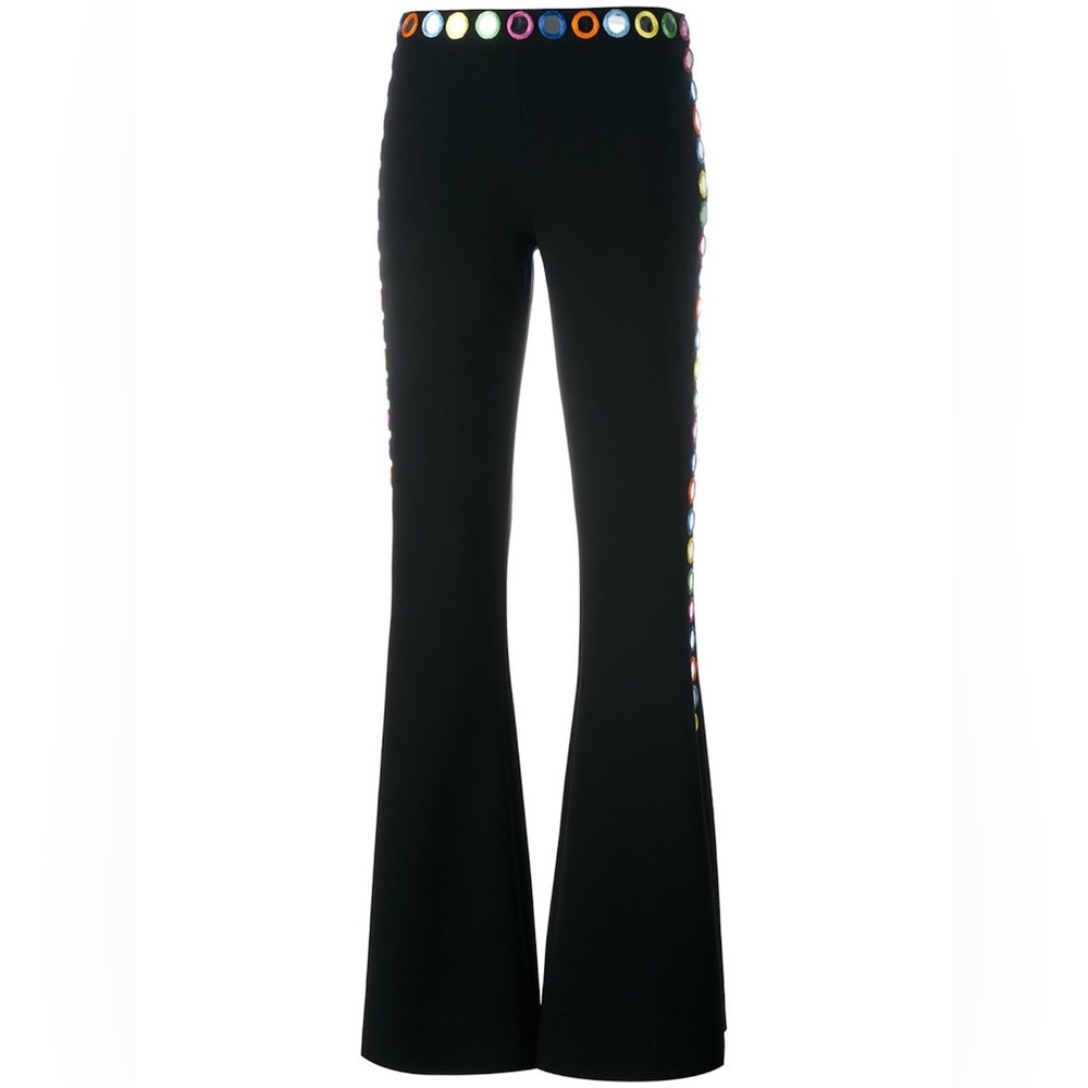 Moschino Mirror Embroidered Flared Pants